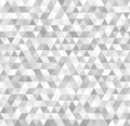 Silver triangle pattern. Seamless vector metallic background Royalty Free Stock Photo