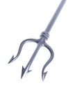 Silver trident Royalty Free Stock Photo