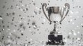 The Silver Trophy Award.AI generated image Royalty Free Stock Photo