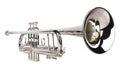 Silver trumpet Royalty Free Stock Photo