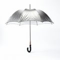 Shimmering Metallics Umbrella With Wooden Handles