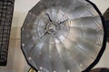 Silver umbrella softbox for flash Royalty Free Stock Photo