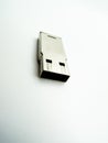 Silver USB Flash Drive isolated