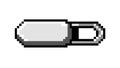 Silver USB Flash Drive Pixel Art Storage, vector design Generative AI Royalty Free Stock Photo