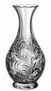 Silver Vase Intricate Floral Etchings Elegant Table Decor Centerpiece Royalty Free Stock Photo