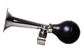 Silver vintage bicycle air horn Royalty Free Stock Photo