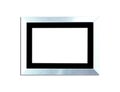 Silver Vintage picture frame on white background Royalty Free Stock Photo