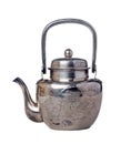 Silver vintage teapot