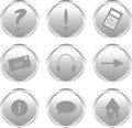 Silver website buttons