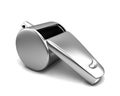 Silver whistle Royalty Free Stock Photo