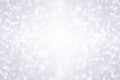 Silver white glitter shine Christmas snow ice background