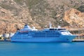 Silver Wind cruise ship in cargo port of Palma, Spain