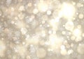 Silver winter abstract bokeh background Royalty Free Stock Photo