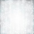 Silver winter, Christmas background with snowflake star pattern Royalty Free Stock Photo
