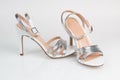 Womens sandals isolated on a white background