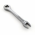 Silver Wrench On White Background - 3d Applecore Style