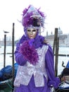 Silvered violet in Venice Royalty Free Stock Photo