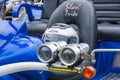 SilverR trike detail shots Royalty Free Stock Photo