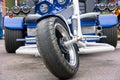 SilverR trike detail shots Royalty Free Stock Photo