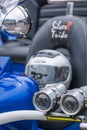 SilverR trike detail shots Royalty Free Stock Photo