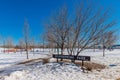 Silverspring Park in Saskatoon, Canada Royalty Free Stock Photo