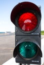 Stop Go Light on the Track Royalty Free Stock Photo