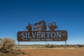 Silverton Town Sign, Silverton, Outback, NSW, Australia Royalty Free Stock Photo