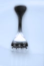 Silverware - closeup of a fork Royalty Free Stock Photo