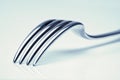 Silverware - closeup of a fork Royalty Free Stock Photo