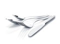 Silverware or flatware set of fork, spoons and knife Royalty Free Stock Photo