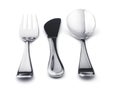 Silverware set - fork, knife, and spoon Royalty Free Stock Photo