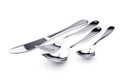 Silverware set - fork, knife, and two spoons Royalty Free Stock Photo