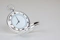 Silvery classic watch Royalty Free Stock Photo