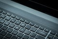 Silvery laptop keyboard for the whole photo Royalty Free Stock Photo