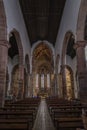 Interior view of The historic Cathedral of Silves Algarve