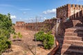 Silves Castle`s Outer Walls, Algarve, Portugal. Royalty Free Stock Photo