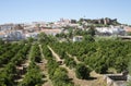 Silves Castle and town in southern Portugal Royalty Free Stock Photo