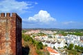 Silves view from the historical castle in the Algarve