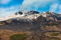 Silvestri Craters - Etna Volcano - Sicily Italy Royalty Free Stock Photo