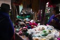 Two Guambian women in the Silvia Market, Cauca Valley, Colombia Royalty Free Stock Photo