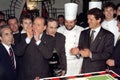 Silvio Berlusconi celebrates the 15th AC Milan Seria A Championship at the restaurant with Fabio Capello