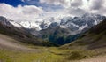 Silvretta Alps mountain range Royalty Free Stock Photo