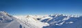 Silvretta Arena ski resort Royalty Free Stock Photo