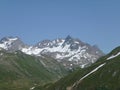 Silvretta high Alpine pass in Austria