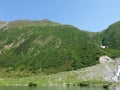 Silvretta high Alpine pass in Austria