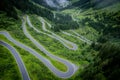 Silvretta High Alpine Road in Austria Montafon - aerial view