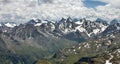 Silvretta mountain range in summer Royalty Free Stock Photo