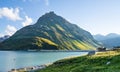 Silvretta Reservoir In Mountains Royalty Free Stock Photo