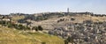 Silwan Village and Mount of Olives in Jerusalem, Israel Royalty Free Stock Photo