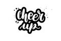 Lettering cheer up